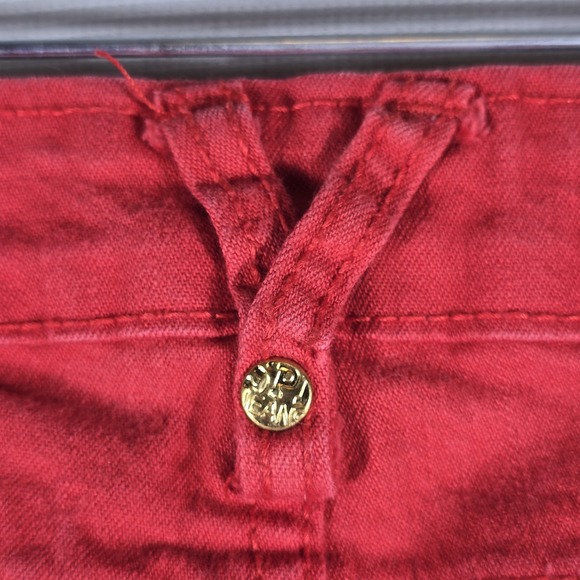 South Pole Straight Leg Jeans‎ Women's 3 Jrs Red Pockets Academia Y2K Casual VTG - Picture 11 of 11